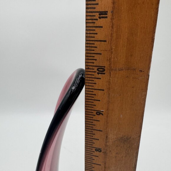 Le Smith Amethyst Glass Taper Candle Holder Mid century Modern MCM - Picture 11 of 12